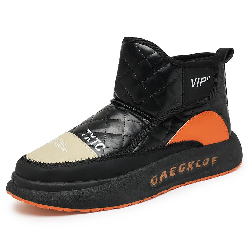Fashion Men Snow Boots Outdoor Shoes For Male Thick Sole Sneakers for Men Winter Shoes Botines Tenis Keep Warm Fluff Mens Ankle Boots