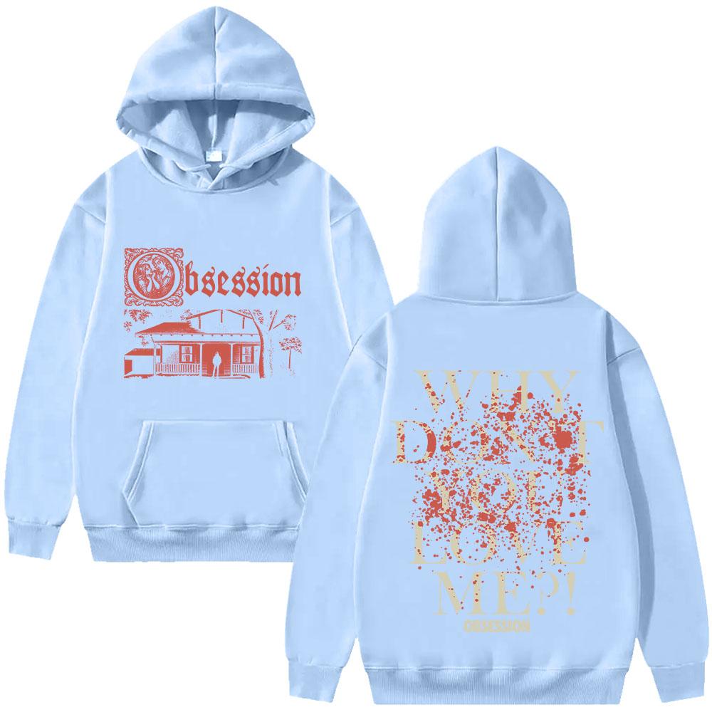 Obsession 2026 Hororová Mikina Vintage Gotický Film Streetwear Estetika Grafický Pulovr dámský pánský Trendy Mikiny Oblečení Y2K