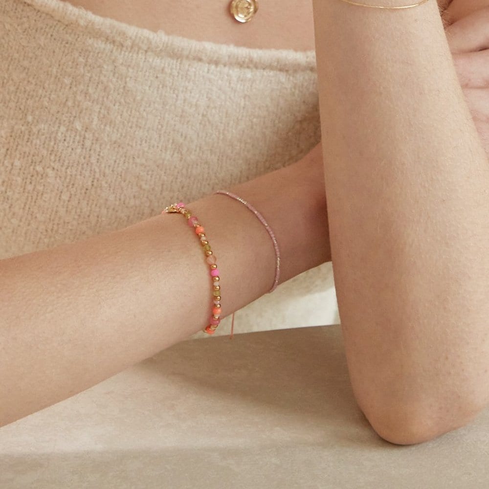 Neon Pop Bead Bracelet