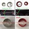 Eaglerich 3PCS/Lot Car Air Conditioning Dial Cover Switch Cover Knob Cover Adjustment Ring Air Conditioning Knob Audio Circle Trim Decorative Rin