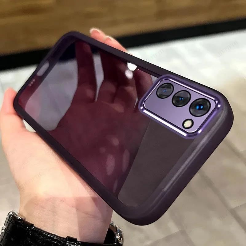 For OPPO A5 5G Case OPPO A5 4G Phone Case Oppo A5 Cover oppo a5 2025 Transparent Plating Silicone back cover
