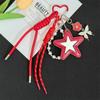 Handmade Star Knot Leather Keychain Pendant Mirror