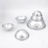 8-Inch Football Cake Mold & 6-Inch Anodized Hemisphere Baking Tool - Spherical Chiffon Cake Base for Cartoon Designs