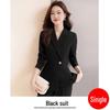 Women's Thickened Cotton-Lined Work Suit - Elegant New Style for Hotel, Jewelry Store, or Beauty Salon