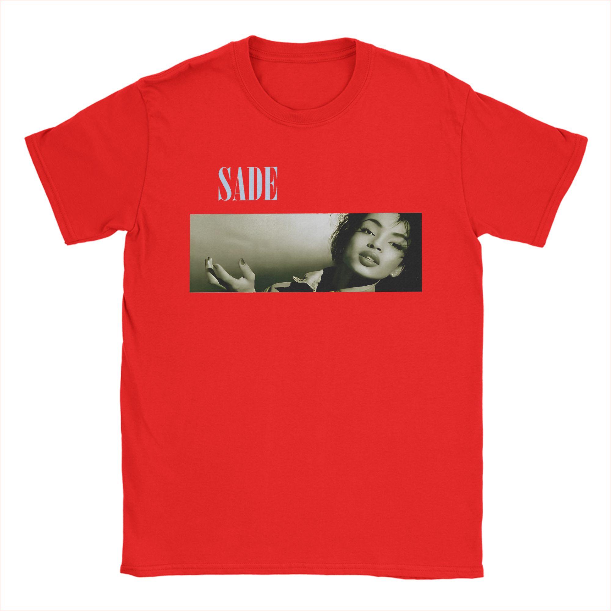 

Men SSade Adu Singer T Shirt 100 Cotton Tops Casual Short Sleeve Round Collar Tees Gift Idea TShirts S