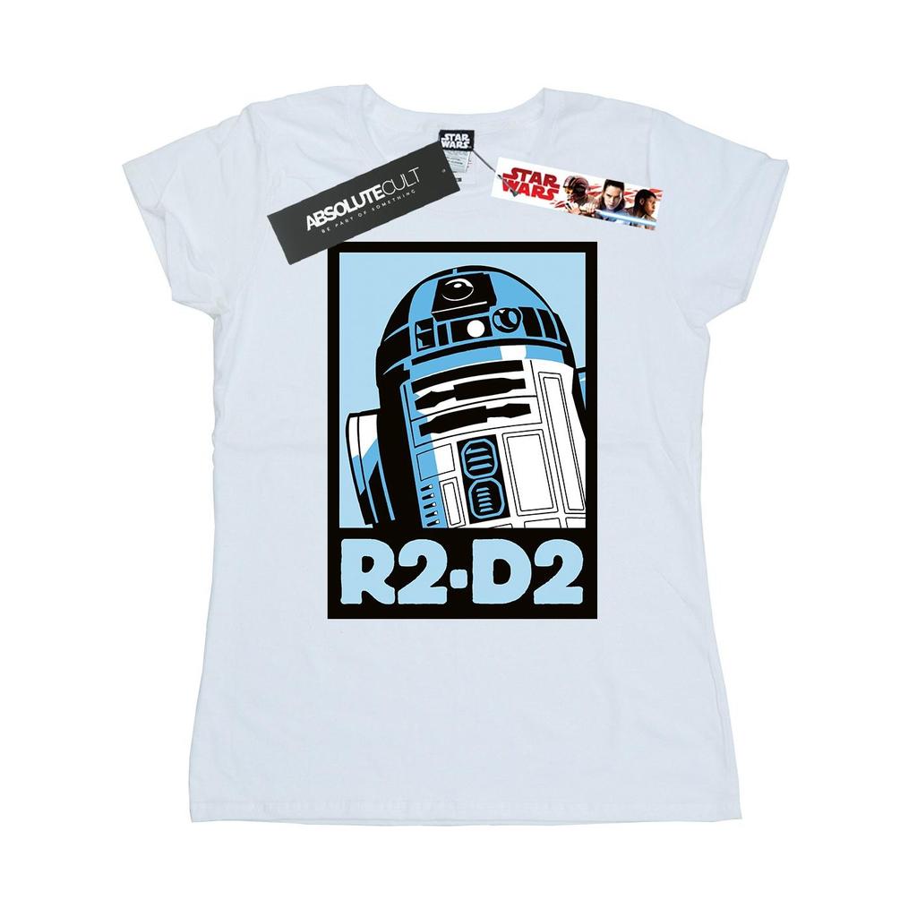 Star Wars Womens/Ladies R2-D2 Poster Cotton T-Shirt