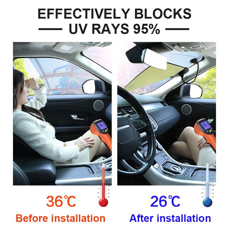 SEAMETAL Car Side Window Blocker Front Windshield Sunshades Cover For Kids Sleep Foldable Sun Shade Cover For Sun UV Blocking