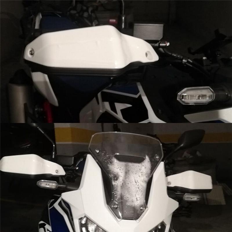 Motorcycle Handguard Accessories Handguard Extensions Hand Guard Windshield For Honda Transalp 750 XL750 XL 750  (White )