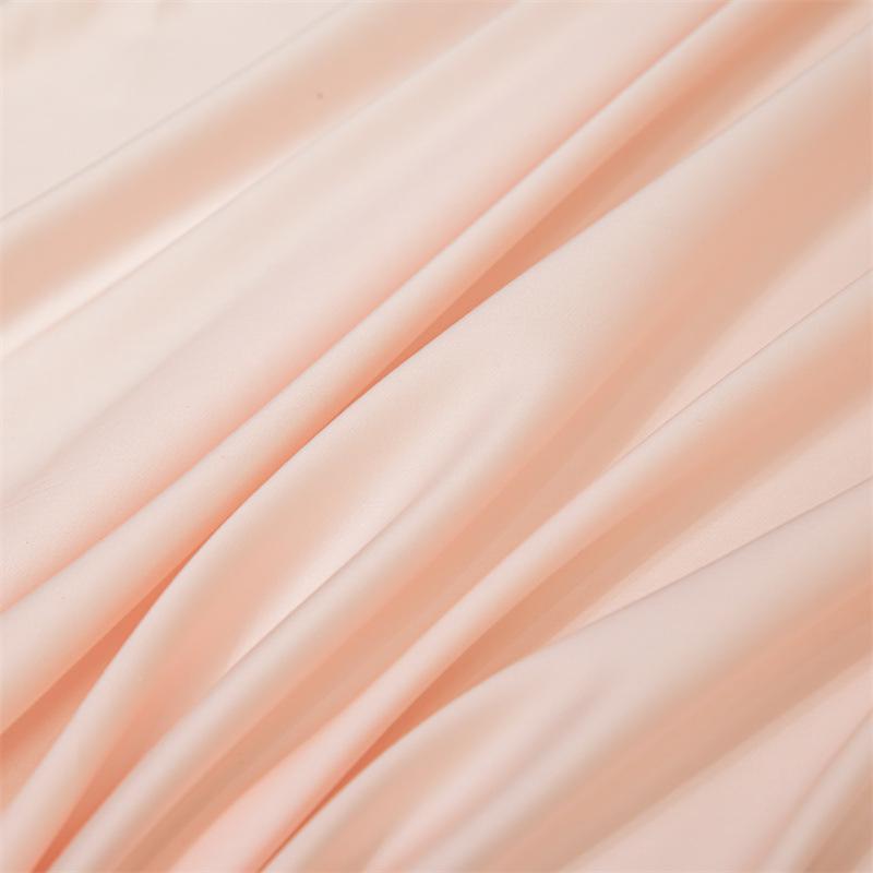 Popular 100% Cotton Sateen Bed Sheet Set - Solid Color, Long Staple Cotton, Single/Double Sizes, Three-Piece Collection