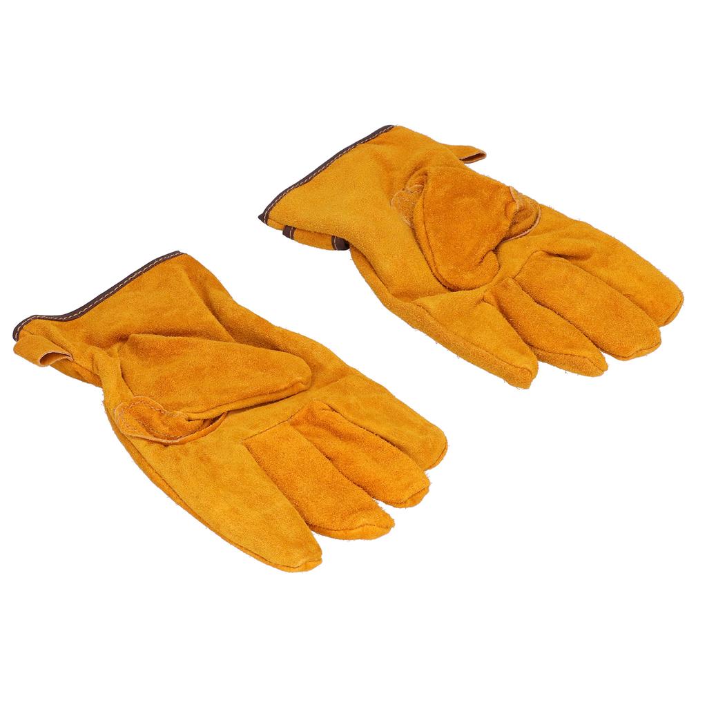 AntiScald Gloves High Temperature and Fire Resistance Protective Gloves for Camping Barbecue(Yellow
