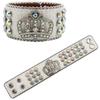European and American Popular Crown Rhinestone Bracelet Jewelry Design Diamond PU Leather Hand Jewelry