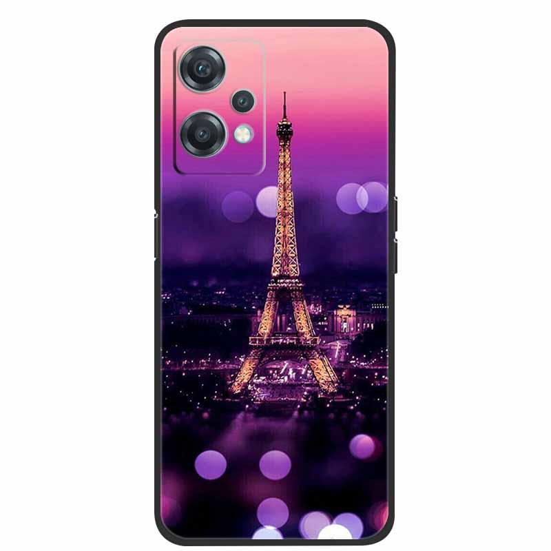 For OnePlus Nord CE 2 Lite 5G Cases Black Silicone Luxury Bumper TPU Case Cover Capa For OnePlus Nord CE 2 5G Shockproof Cases