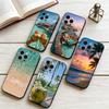 Summer by the Sea Phone Case For iPhone 17, 16,15,14,13,12,11 Plus,Pro Max, Others Soft Black Cover