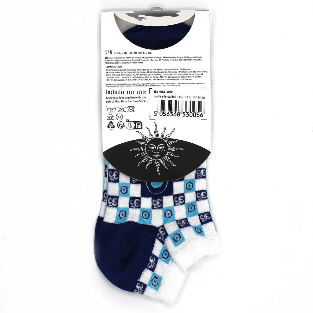 Evil Eye Low Cut Socks S/M 3.5-6.5