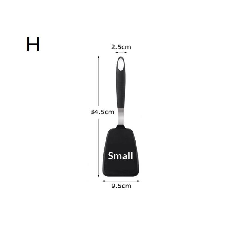 Frying Shovel Leaking Shovel Cooking Utensils Stainless Steel Silicone Kitchenware Fried Fish Steak Spatula Cooking Tool