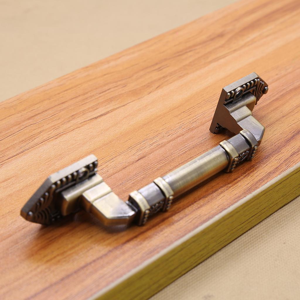 1 Pair of Drawers with Bronze Handles for Cabinet