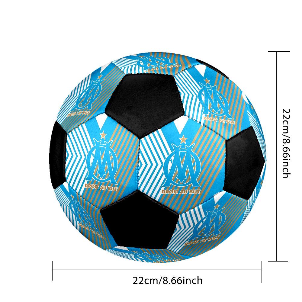1PC  OM Size 5 Soccer Ball PrahaIndoor Soccer Ball Colorful All Ages Machine Stitched PVC Competition Ready Durable High-Bounce