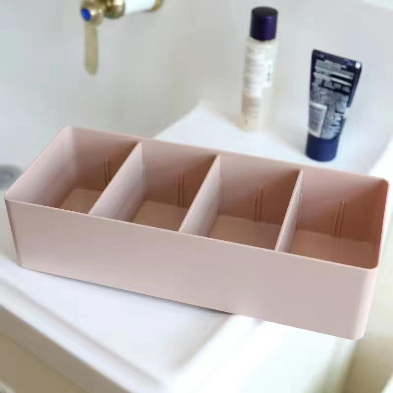 Adjustable Storage Box Divided Storage Tableware Sundries Organizer Storage Case Plastic Drawer Storage Box Free Combination