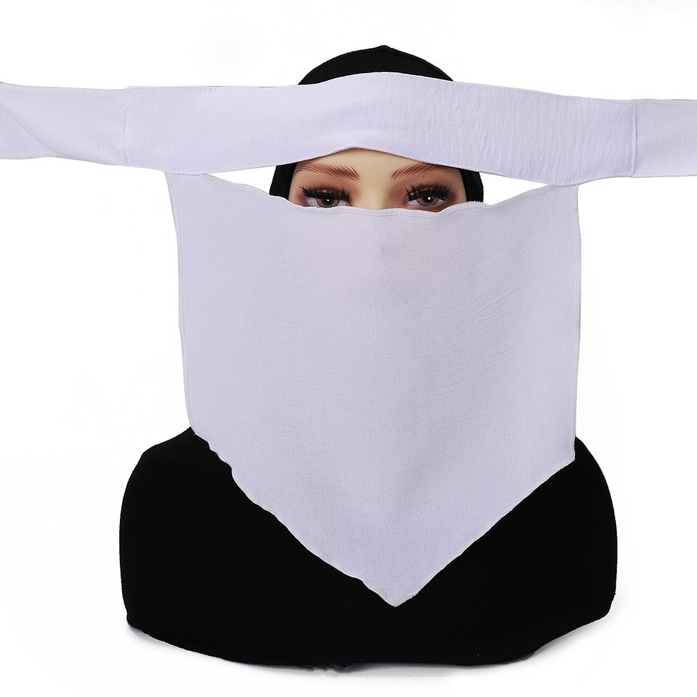 

Мусульманский Платок на Лицо Хиджаб Платок на Голову Исламский Ремень Шарф Покрытие на Голову Женский Вуаль Молитвенный Дышащий Повязка Саудовский Платок на Лицо Никаб