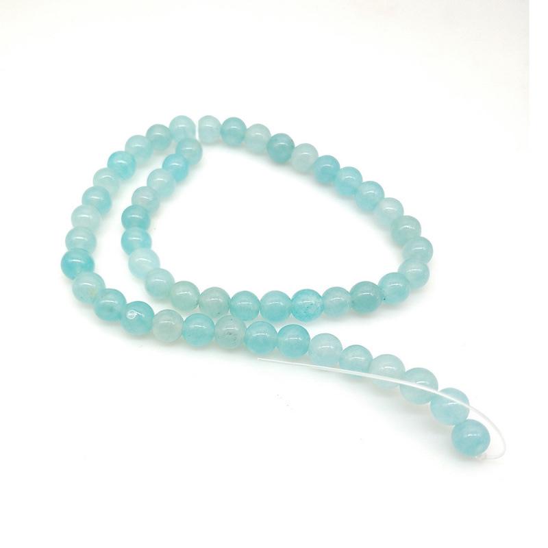 Colorful Chalcedony & Jade Round Beads for DIY Jewelry