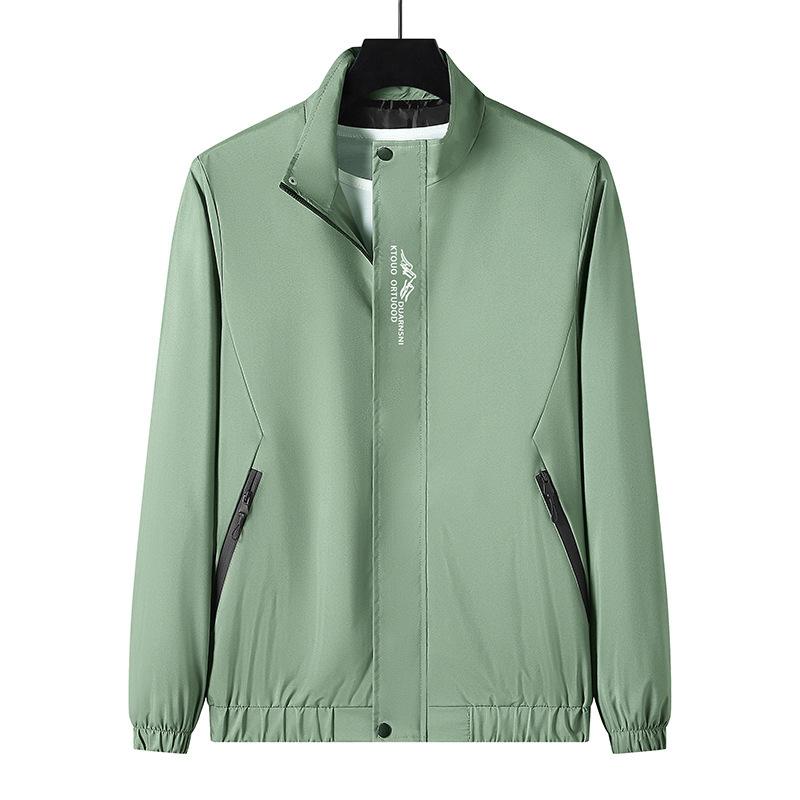 Herren Cargo Stehkragenjacke Herren Frühling Casual Herren Businessjacke