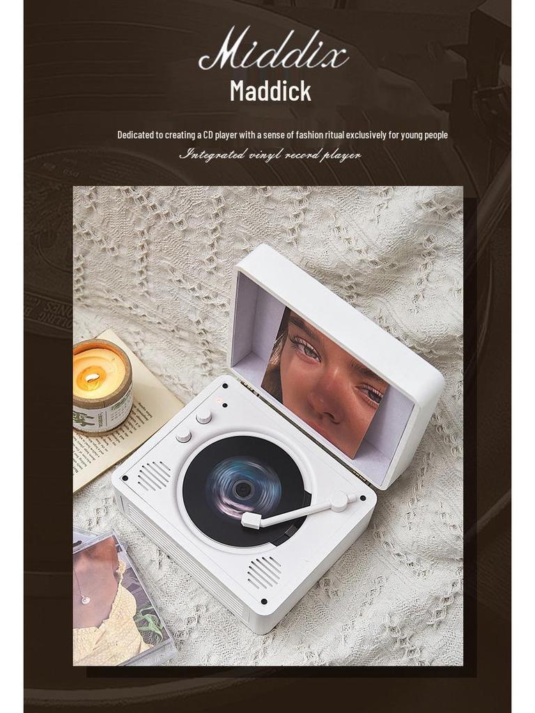 Retro Bluetooth All-in-One CD Player and Speaker - Perfect Birthday Gift