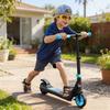 Folding Electric Scooter with Brake, for Ages 6+ Years, 8km/h Maximum Speed, Blue