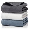 Bath Towel 3-piece Set 100 Cotton Plain Stylish Nordic Design Quick-drying 70140cm Large Size Suitable Home Hotels Commercial Use Sports More Usable