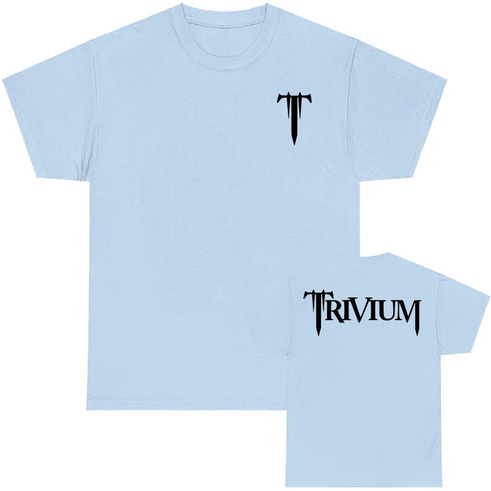 TRIVIUM Heavy Mental Band T-shirt Summer Cotton Hip Hop Streetwear Unisex Fashion Grunge Men Women Tshirts Loose Male T Shirt
