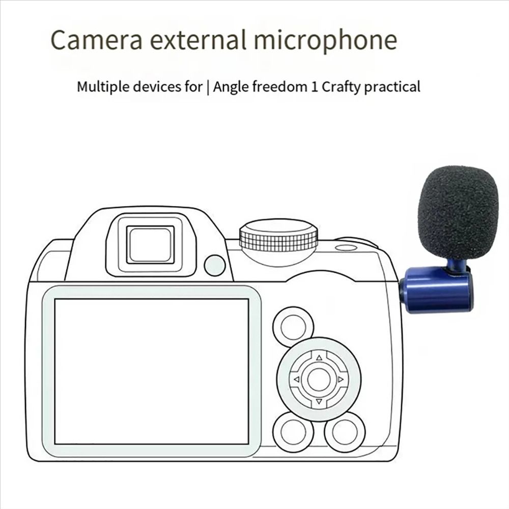 1Pcs Noise Cancelling Mini Microphone Recording Mic  For Recording Mobile Phone Studio Interview