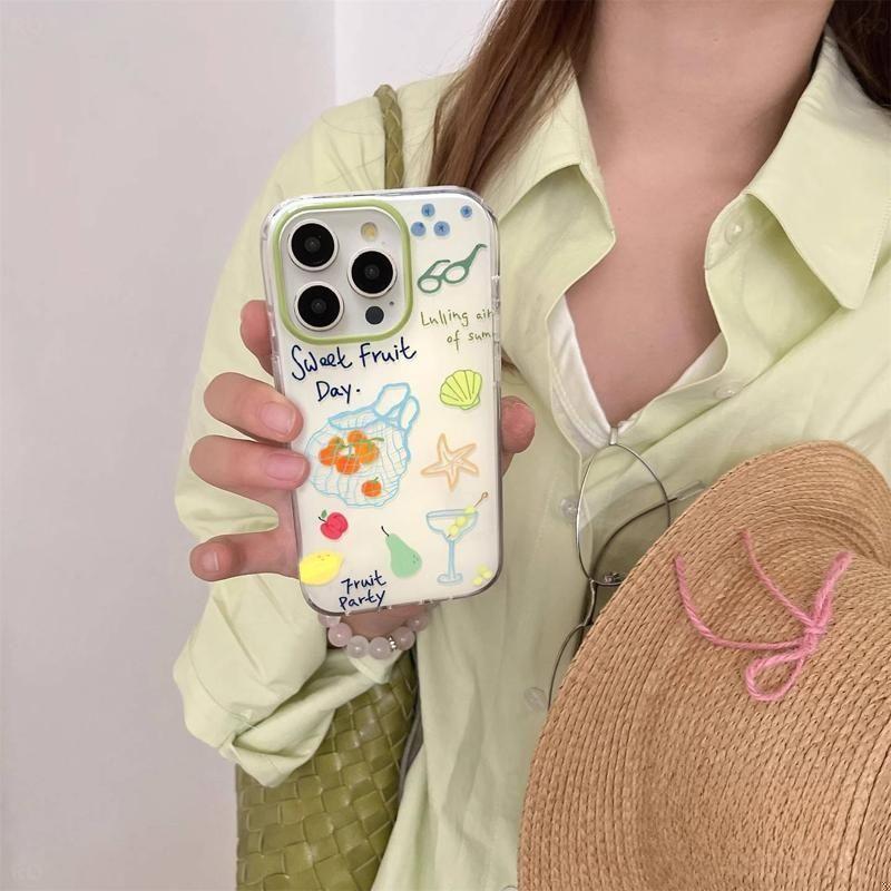 Graffiti Tomato Fruit Xiaomi 15Ultra Mobile Phone Case 14/13 New CIVI5pro Lanyard 12/11 Niche