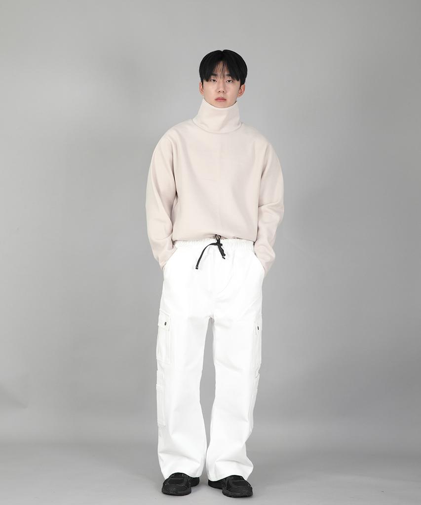 Seinteukeulu Double Cargo String Jogger Pants Dcj-338 White