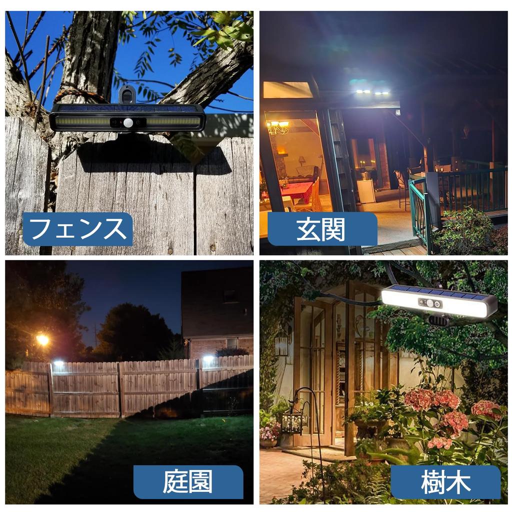 Laiqianle Clip-on Solar Light, Outdoor, Waterproof, Sensor Light, 3 Lighting Modes, Automatic OnOff, No Electricity Costs, Easy Installation,