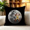CCool Saitama One Punch Man Anime  Square DoubleSided printed Pillow Case Bedroom Bedside Pillow Sofa Cushion Cover