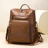 Double-shoulder Backpack for Ladies, Large Capacity, Simple Design, Travel Bag with Multiple Functions, Single Shoulder Bag