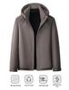 Men's Trendy Winter Commute Windproof Hooded Down Jacket - 90% Duck Down, Warm & Thickened