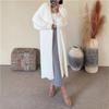 Soft Waxy Knitted Sweater Cardigan Women's Autumn and Winter New Casual Loose and Thin Lazy Style Imitation Mink Velvet Long Coat