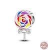 Fruit Food Charms Plata De Leyoriginal Strawberry Avocado Dessert Cake Charm Beads For Women Bracelet Accessory Diy Jewelry