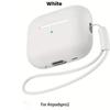 For AirPods Pro 2 2nd Case Cover With Lanyard Soft Silicone Protective Cases For Apple AirPods Pro2 Air Pod Pro2 Gen Coque Funda