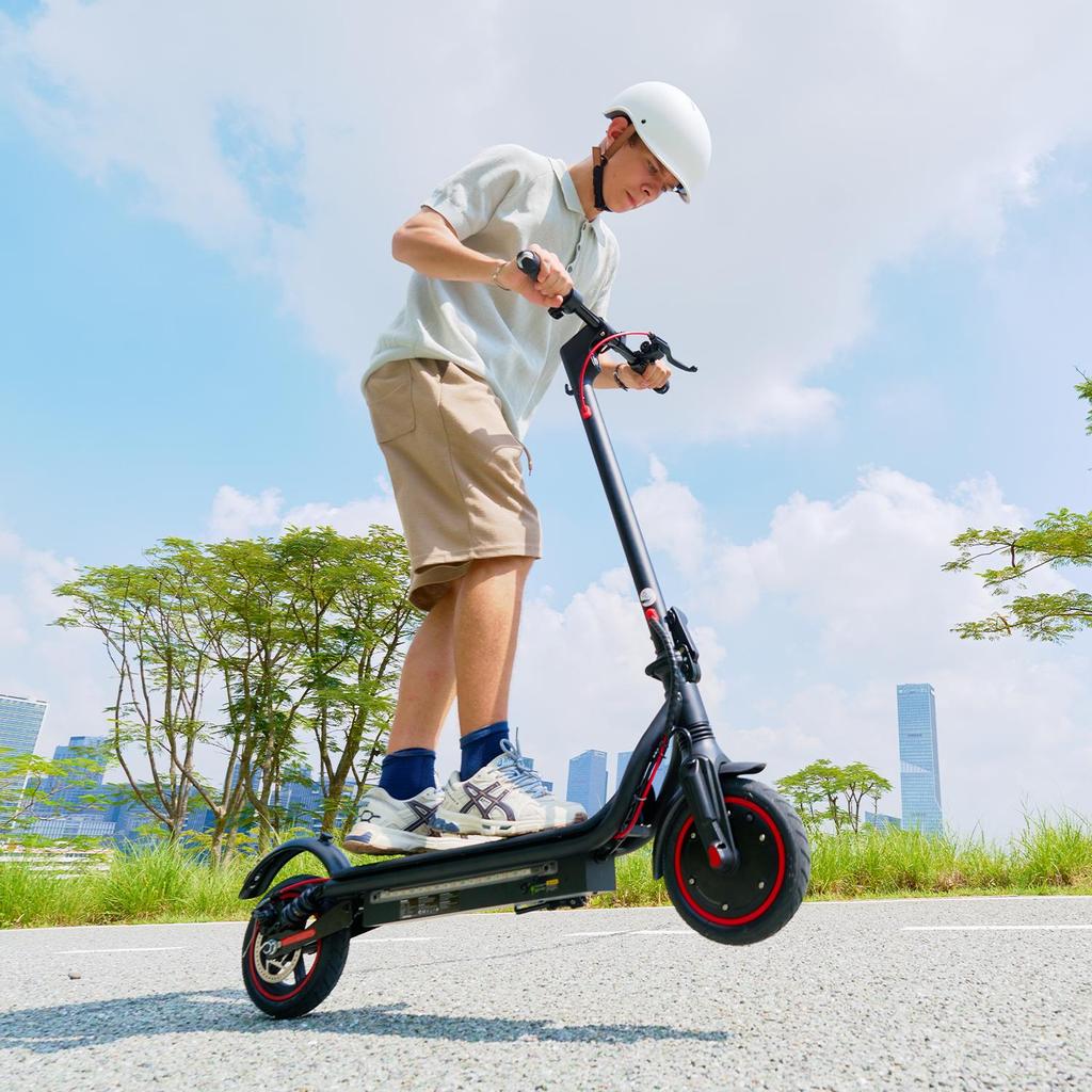W7 Electric Scooter 650W 10.5Ah 8.5'' Pneumatic Tires Rear Disc Brake 25KM/H Max Speed 27-37KM Range Adult Electric Scooters