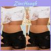 Elegant And Sexy Black Lace Women's Fashion Shorts With Hollow Out Design For Summer