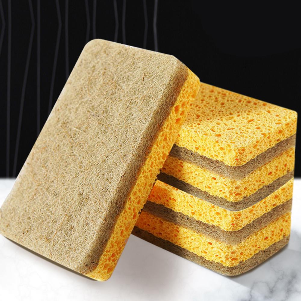 Natural Reusable Non Scratch Sisal Hemp Fiber Scrub Sponge Cleaning Pad Dish Cleaner Scrubber
