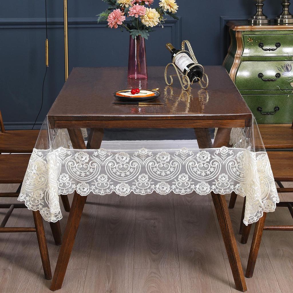 High-End PVC Tablecloth: Waterproof, Oil-Proof, Non-Slip, Wear-Resistant for Dining and Coffee Tables