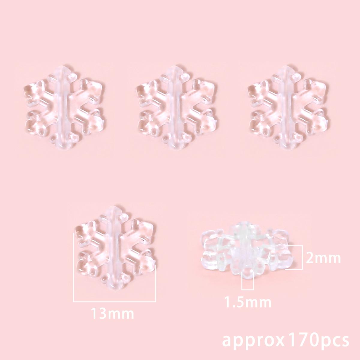 

Прозорі прозорі пластикові акрилові намистини Геометричні намистини для намиста-браслета Аксесуари для виготовлення прикрас своїми руками 13x2mm 170pcs