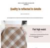 Korean Style Retro Plaid High-Waist Wool A-Line Skirt for Women - 2024 Autumn/Winter Collection