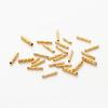 100 pezzi 7MM 10MM Ottone Placcato Oro 14K 18K Tubo Dritto per Creazione Braccialetti Tubi a Strisce Forniture per Gioielli Accessori Fai da Te