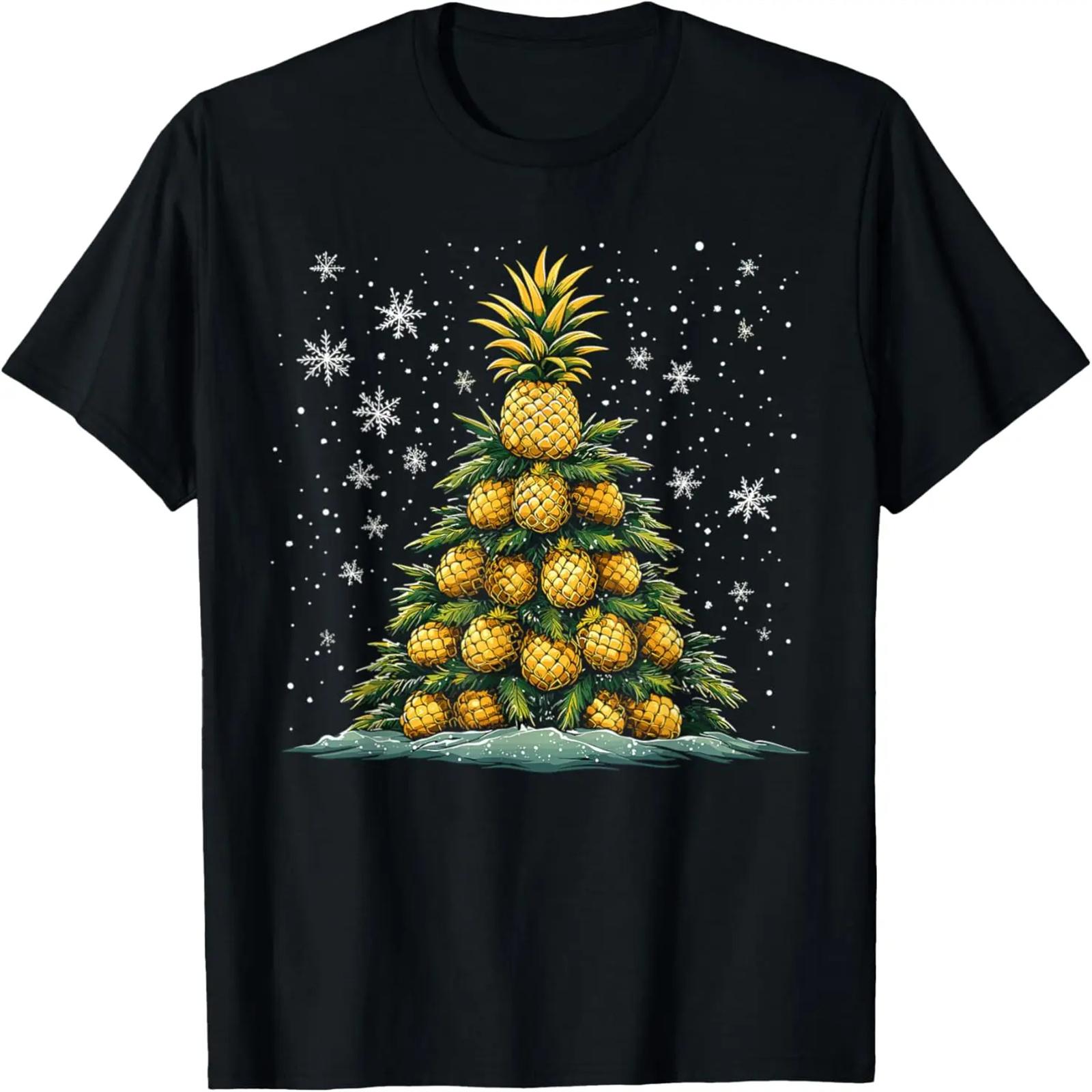 Pineapple Christmas Tree Xmas Fruit For Men Women Kids T-Shirt S