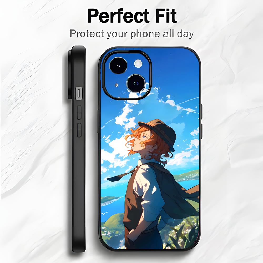 Cool Anime B-Bungo Stray Dogs Phone Case Phone Case Soft Packaging Lightweight For iPhone17 16 15 14 13ProMax