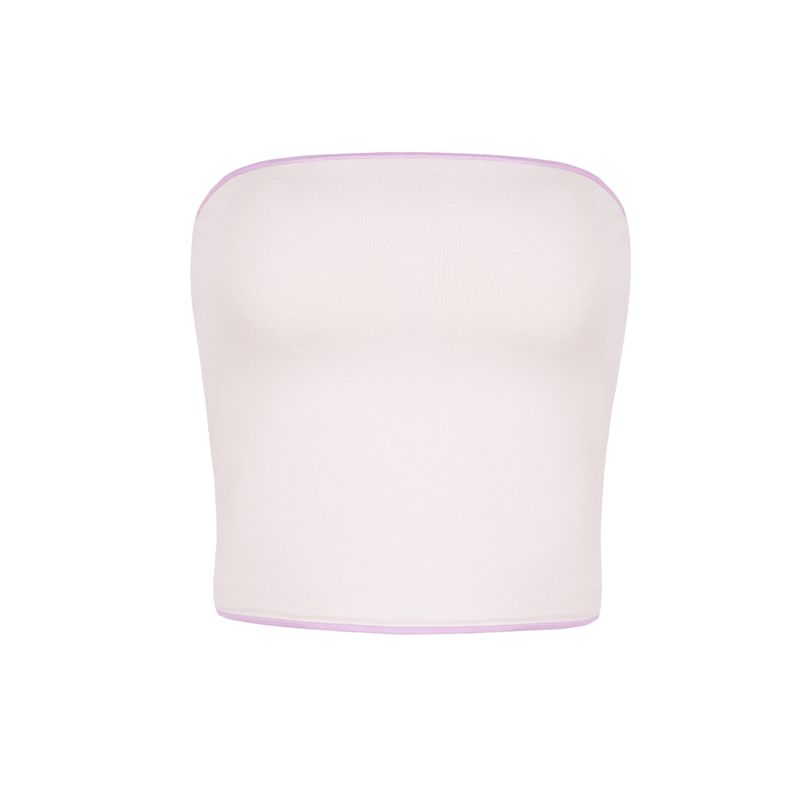 

Itsnikar Европейский и американский Сексуальный Сладкий и Острый Контрастный цвет Поясная сумка Нагрудная сумка Топ-труба Верхняя одежда Вязание Обернутая грудь Без бретелек Сексуальные топы Nude L