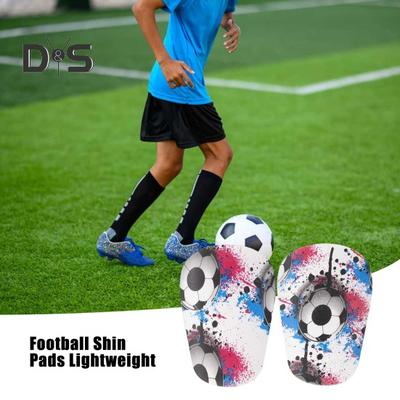 1 Pair Football Shin Pads Shock Absorption Mini Shin Guards Lightweight Protective Shin Guards for Soccer Training Games Gift for Football Enthusiasts
